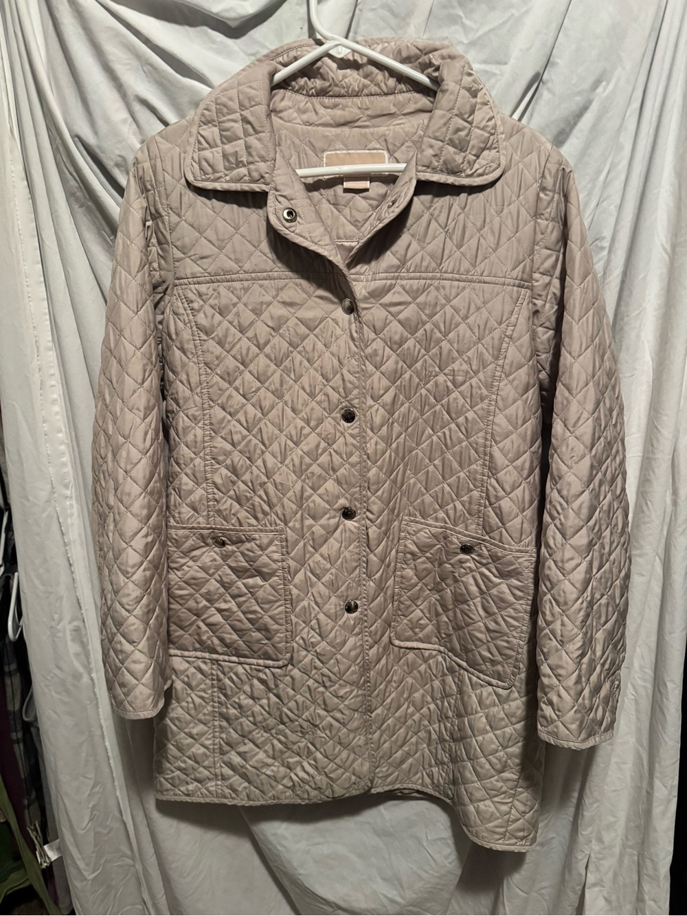MICHAEL Michael Kors Quilted Light Taupe Puffer Jacket